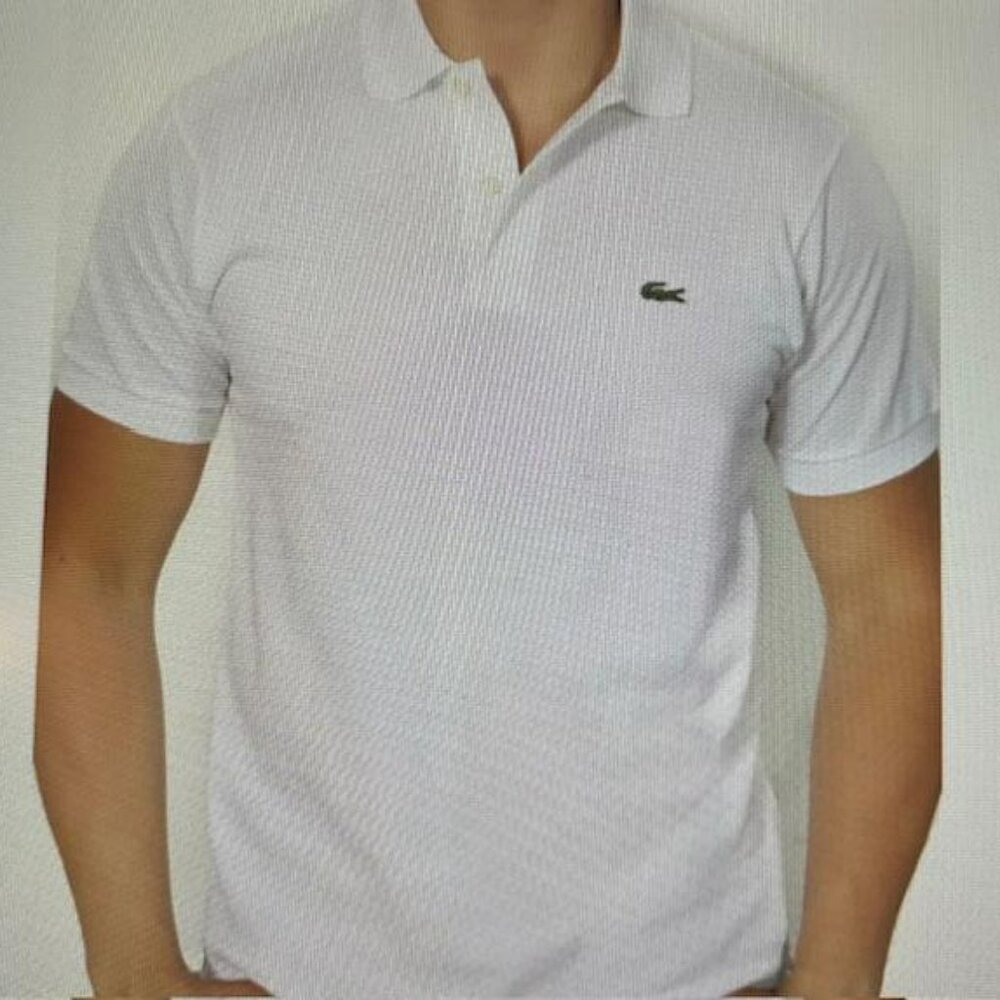 Lacoste Men's White Short Sleeve Classic Pique Polo Shirt ( SIZE 6 - XL )